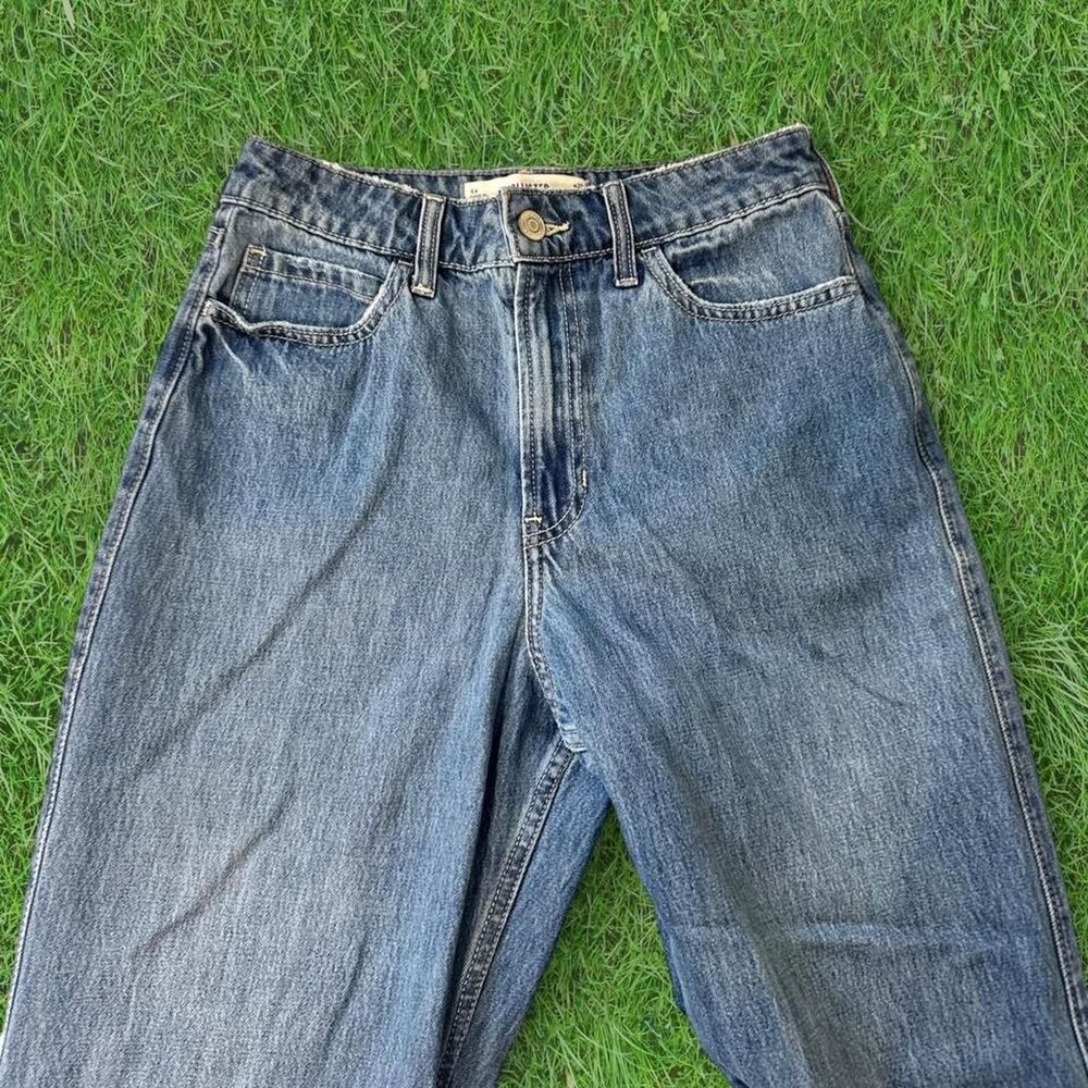 Hollister-co Women's Blue and Navy Jeans
